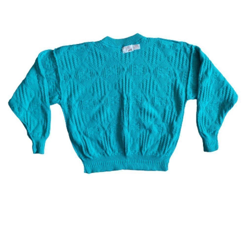 Vintage 1990's Unisex The Fox Collection Dad Sweater, Green L/XL - Picture 13 of 13